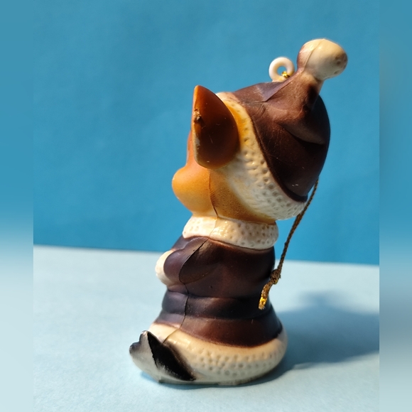 2/$20💙VINTAGE Mouse Christmas Tree Ornament Purple Santa Suit Plastic Mice - Picture 3 of 7